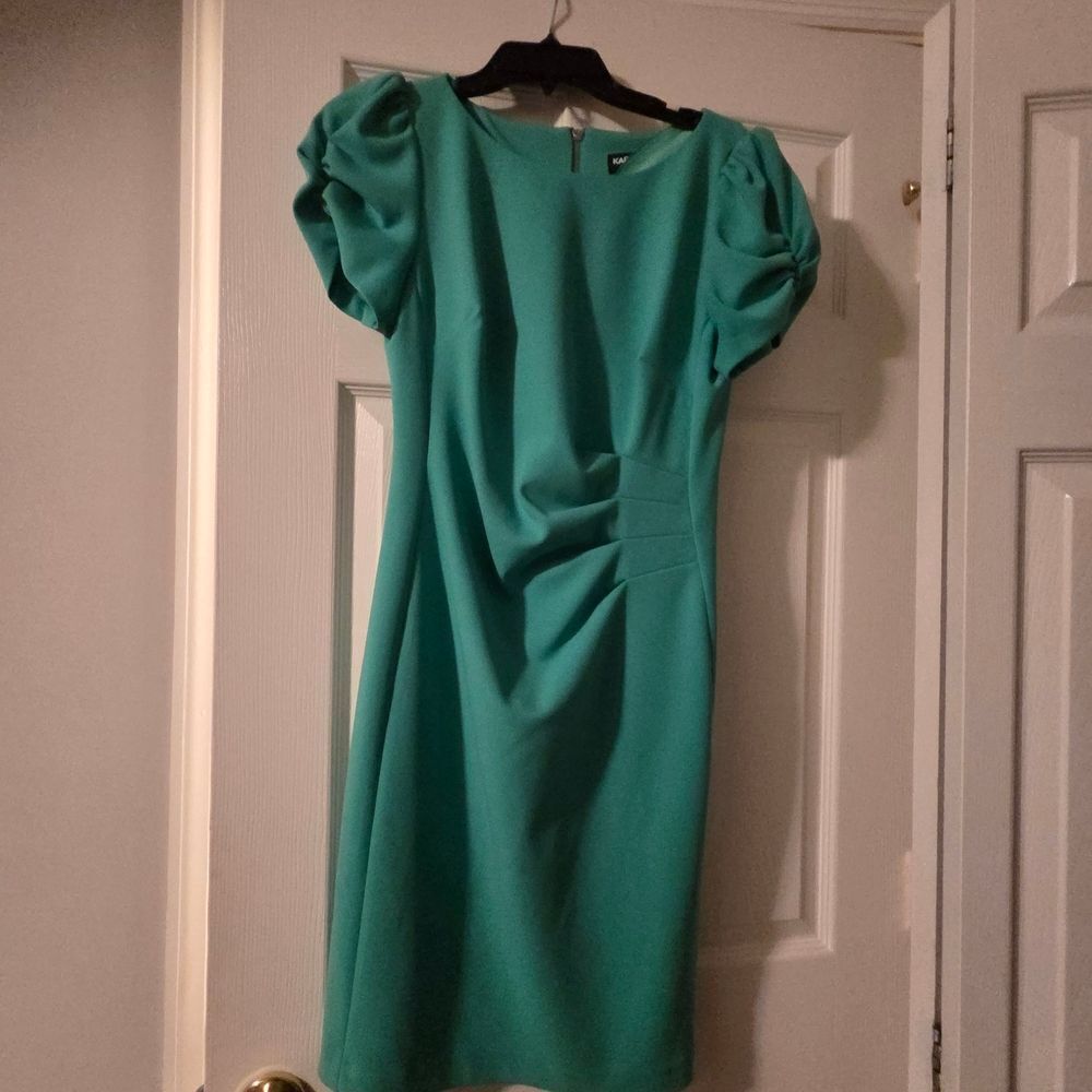 Karl Lagerfeld Teal Dress - Picture 4 of 11